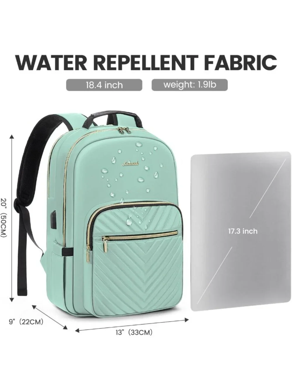 Stylish Quilted Laptop Backpack for Women | Perfect Work, Travel & College Bag